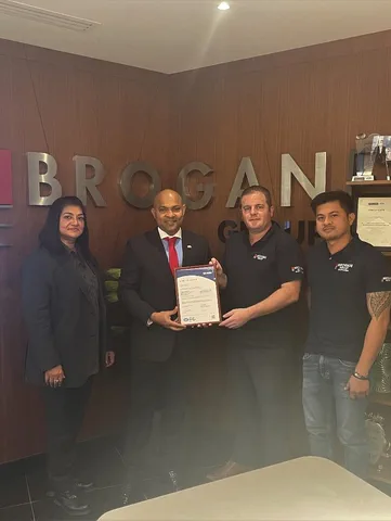 TUV Nord present Brogan Group UAE and KSA ISO certification in 3 standards